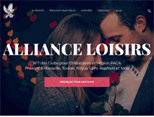 Tablet Screenshot of alliance-loisirs.net